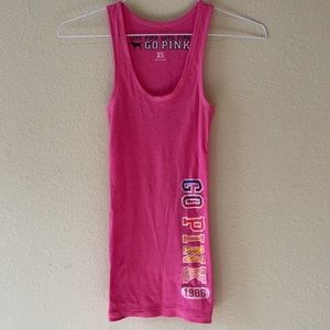 pink victoria’s secret tank top